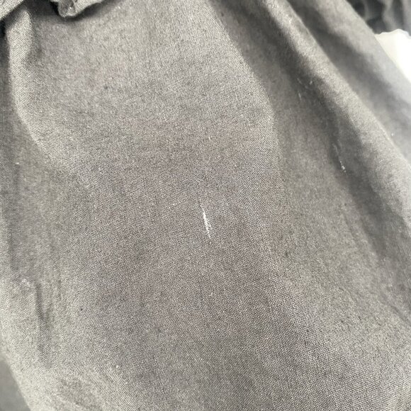 House Of Harlow 1960 Black Puff Sleeve Square Neck Peasant Mini Dress Size M - Picture 9 of 16